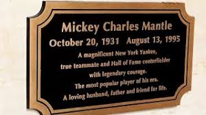 Paradójicamente, su calma le fue arrebatada de forma fulminante, cuando un cáncer. 100 Mickey Mantle S Gravesite Dallas Tx Youtube