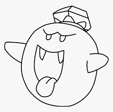 He is a heroic character who in various story lines collects rings and overcomes impossible terrain, rescues his friends, or drives imaginative race cars. King Boo Coloring Pages King Boo Luigi S Mansion Coloring Pages Hd Png Download Transparent Png Image Pngitem