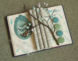 Nicely Altered Book Basteln Mit Alten Buchern Buchkunst Basteln Anleitung