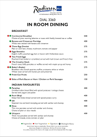 Please dial 0 for ordering and tray retrieval. In Room Dining Contactless Dining Menu Menu For In Room Dining Contactless Dining Radisson Blu Plaza Hotel Hyderabad