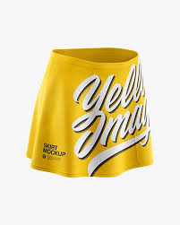 Free psd mockups smart object and templates to create magazines, books, stationery, clothing, mobile, packaging, business cards, banners, billboards, flags this is excellent photorealistic stationery mockup free psd graphics which you can use for your branding presentation project. Skirt Mockup Half Side View In Apparel Mockups On Yellow Images Object Mockups In 2020 Design Mockup Free Mockup Mockup Free Psd