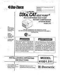 Dometic cool cat air conditioner. Duo Therm Cool Cat Heat Pump Manualzz
