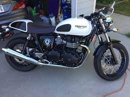 2015 Triumph Thruxton Ace cafe Limited edition. Only 235 were made! A lot  of fun to ride! : r/MotorcyclePorn