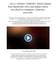 PoRn!~VIDEOS^~XNXX) Sophie Rain Spiderman mms viral leaked videos sex  oficial on instagram | xhamster, xnxx.com.