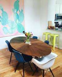 We Can Finally Eat At A Table Like Adults Greykitchen Oval Dining Room Table Oval Table Dining Glamourous Dining Room