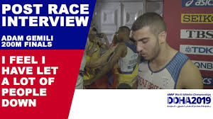 Adam gemili was born on the 6th of october, 1993. Adam Gemili Gutted With His Performance Over 200m World Athletics Championships Doha 2019 Youtube