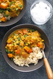 instant pot sweet potato curry vegan
