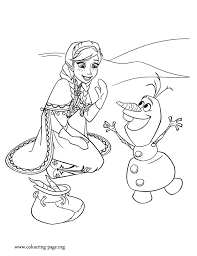 Frozen Anna And Olaf Coloring Page Frozen Coloring Pages Frozen Coloring Disney Coloring Pages