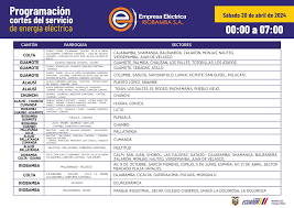 Estos son los horarios de cortes de luz en Ecuador por provincia para este  sábado, 20 de abril
