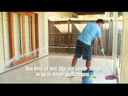 Another consideration for patio tile is whether or not your surface is covered. Anti Slip Coating The Best Way To Make Slippery Floor Tiles And Covering Safe Easy To Use Youtube