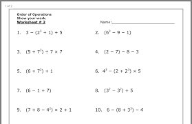 Pin By Memnune On Maths Order Of Operations Math Worksheets