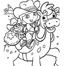 Cowgirl coloring pages to download and print for free coloring. Dora Coloring Pages Free Printables Momjunction