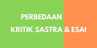 Berikut ini contoh kritik dan esai: Perbedaan Kritik Sastra Dan Esai Halaman All Kompas Com