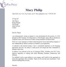 March 10, 2021 | by the resume genius team | reviewed by mark slack, cprw. Web Designer Cover Letter Business Service Vepub