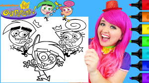 Download and print these the fairly oddparents coloring pages for free. Coloring Fairly Odd Parents Markers Youtube