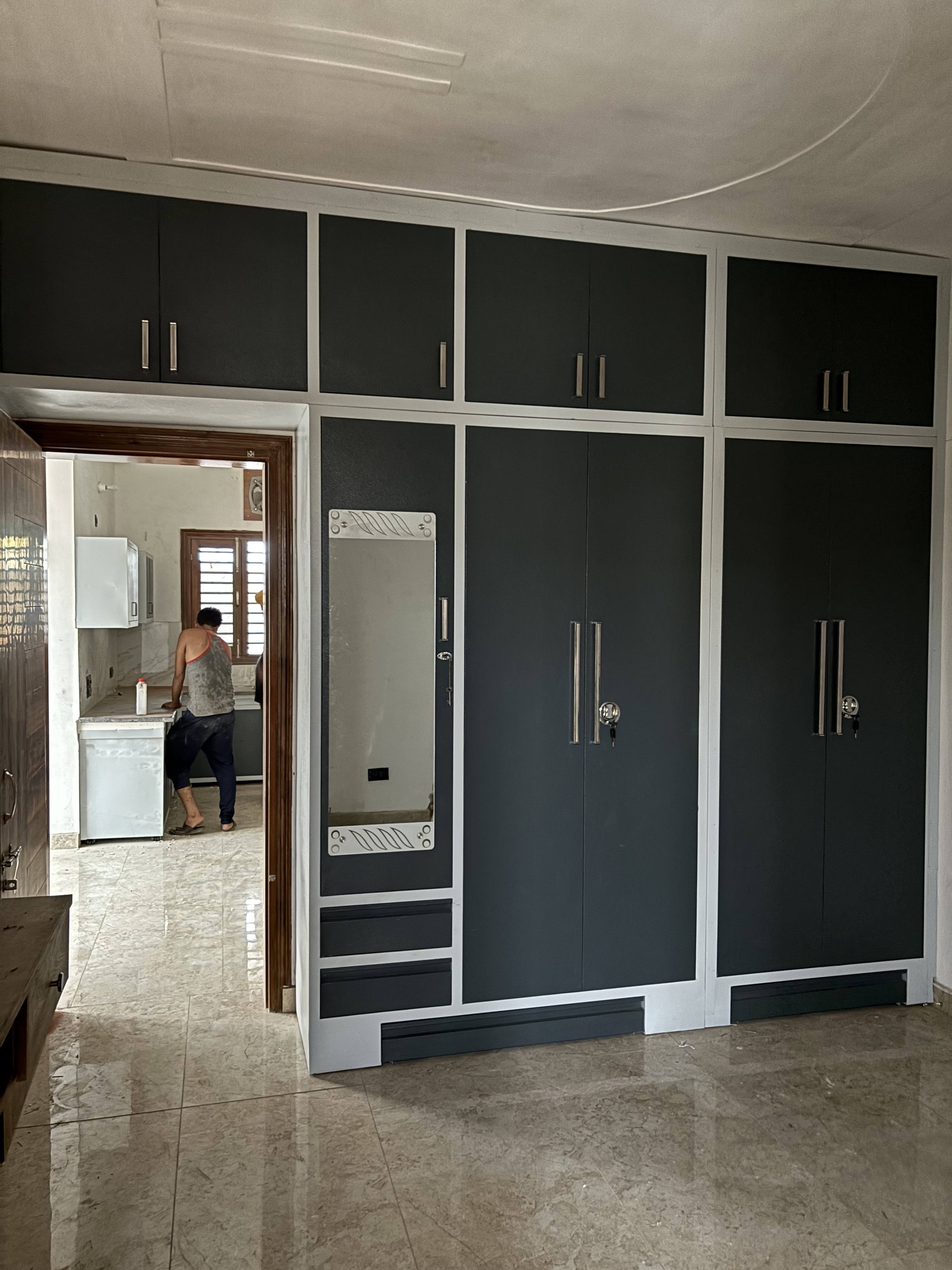 Powder coated bedroom steel cupboard product image