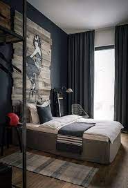 This boy's bedroom features a shed white ceiling the many designs of boys' bedrooms reflect the diversity of interests and personalities of the children. 45 Classic Men Bedroom Ideas And Designs Bedroom Interior Home Decor Bedroom Men S Bedroom Design