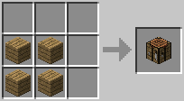 A 2×2 crafting grid recipe produced one ladder per 7 sticks. Minecraft Crafting Guide