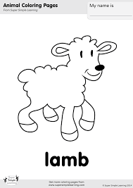 Our sheep and lamb colouring page is a lovely way to remeber a day out. Lamb Coloring Page Super Simple