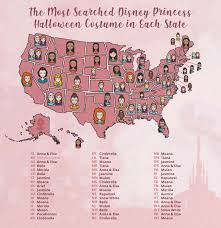 Wondering Which Princess Is The Most Popular In Your State Here S Your Answer Most Popular Halloween Costumes Popular Halloween Costumes Halloween Costumes