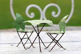 Fairy Garden Table And Chairs Furniture Bistro Set Miniature Etsy Garden Table And Chairs Garden Table Fairy Garden