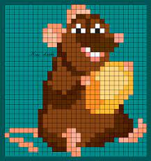 Personnage Disney Ratatouille Pixel Art Personnage Pixel Art Personnage Disney