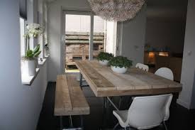 pin van jorg steigerhout nl op de eetkamer en keuken tafel steigerbuis tafel met bank tafel