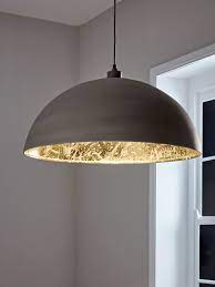 Oversized Grey Gold Domed Pendant Dome Pendant Lighting Modern Ceiling Light Ceiling Lights