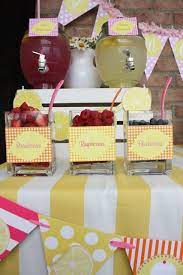 Ice Cream And Lemonade Summer Party Ideas Photo 4 Of 42 Pink Lemonade Party Lemonade Stand Party Lemonade Stand Birthday