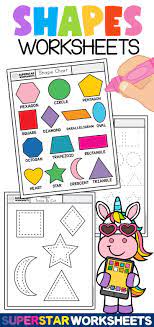 Shapes Worksheets For Kindergarten Shapes Worksheets Shapes Worksheet Kindergarten Shape Tracing Worksheets