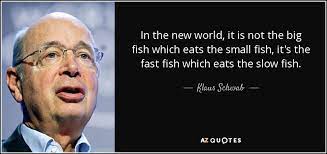 Mixed sized of different kinds offish in a dream represent money, trouble, liking social events or mixing with all types of people, the good and the bad ones. Klaus Schwab Quote In The New World It Is Not The Big Fish