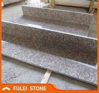 Factory Cheap Polished G687 Peach Red Granite Stairs Prices