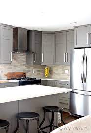 Paint the lower cabinets gray. Black Appliances And White Or Gray Cabinets How To Make It Work Kylie M Interiors