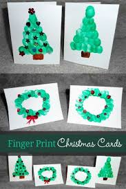 Simply cut out a section and tie the embellishment with a ribbon onto a christmas bulb. Cute Crafty Fingerprint Christmas Cards For Kids To Make Hoawg Christmas Cards Kids Print Christmas Card Christmas Card Crafts