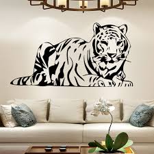 We can't overlook gucci's influence on the trend—the brand's tiger motif has been a staple of its collections, most recently presented in its inaugural home decor line. Diy Home Decor Removable Creative Tiger Wall Stickers For Living Rooms Waterproo Baby Wall Decals Vinyl Art Ayianapatriathlon Com