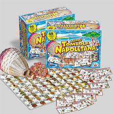 Subito a casa e in tutta sicurezza con ebay! 111577 Stella Grande Tombola Napoletana 96 Cartelle Panariello In Vimini 119 Stella