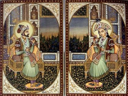 Image result for photo of shah jahan and mumtaz"