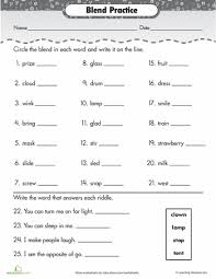Phonics Review Consonant Blends Blends Worksheets Consonant Blends Worksheets Consonant Blends