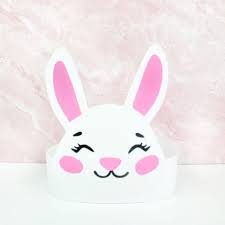 Grab the printable bunny ears for kids to make a super cute bunny hat they can wear to celebrate spring and easter! Easter Bunny Headband Craft Free Printable