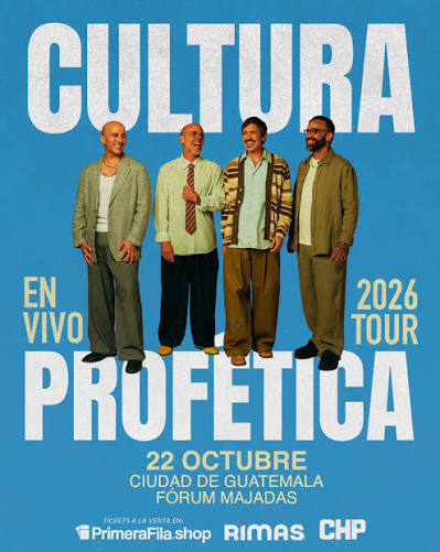 💚 Guatemala, el reencuentro ya tiene fecha. @culturaprofetica_oficial en  vivo - Tour 2026 Es hora de volver a cantar esas canciones que han estado  presentes en tantos momentos de nuestras vidas. 📍