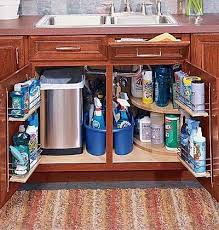 the space under the kitchen sink is a