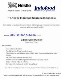 Retail sales supervisors work in stores, shops and other retail outlets. Lowongan Sales Supervisor Pt Nestle Job Vacancys Pendidikan Pendiri Empati