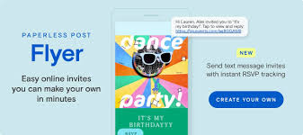 An invitation card is composed of multiple elements, such as color palette, typography, graphic shapes, images, and more. Online Invitations Cards And Flyers Paperless Post