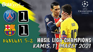 7 kali tuan rumah menang, 8 kali imbang, 5 kali tamu menang. Hasil Liga Champions Cuma Main Imbang Psg Singkirkan Barcelona Youtube