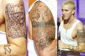 From his wife or girlfriend to things such as his tattoos, cars, houses, salary & net worth. Eminem Back Tattoo Shefalitayal