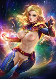 Captain Marvel fuels your fantasies with daring Rule34 imagery