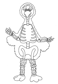 Yucca Flats N M Wenchkin S Coloring Pages Skeletal Big Bird Bird Coloring Pages Coloring Pages Big Bird
