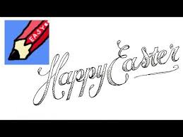 Easter services on tv 2021 uk. How To Draw Happy Easter Real Easy Fancy Youtube