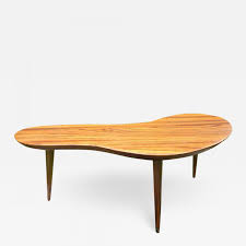 The base is poplar with mortise and tenon joinery. Fantastic Petite Boomerang Or Kidney Shape Zebrawood Coffee Table Midcentury