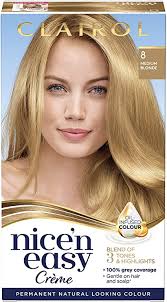 Clairol Nice N Easy Creme Natural Looking Oil Infused Permanent Hair Dye 8 Medium Blonde 177 Ml Amazon Co Uk Beauty